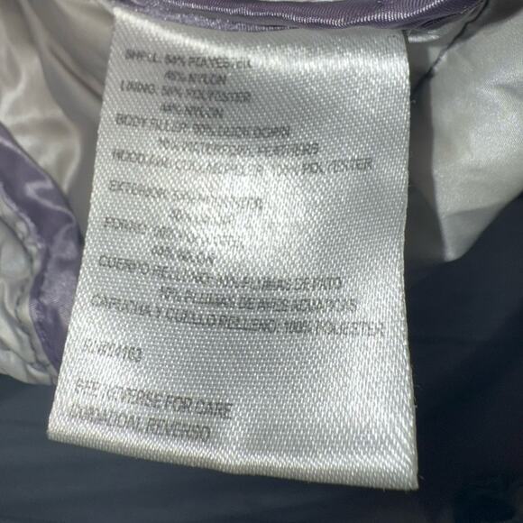 Andrew Marc Down Filled Lightweight Hooded Puffer Jacket Packable Silver Size XS - Picture 6 of 8